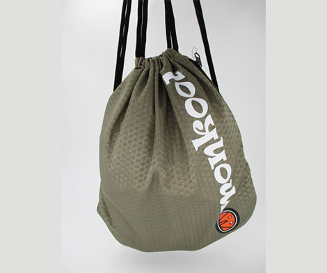 Polyester Green Gym Bag