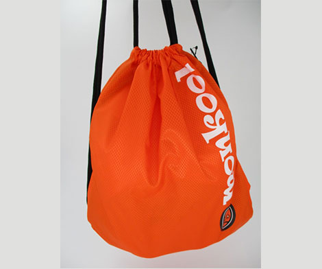 Polyester Orange Gym Bag