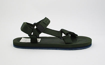 Green Flat Sandals