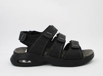 Black Platform Sporty Sandals