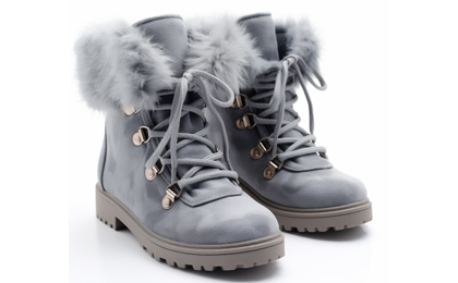 fur top lace up boots 3 